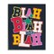 Stupell Industries Bold Blah Blah Text Framed Giclee Wall Art Design by Ahmed Sayeh Hussein